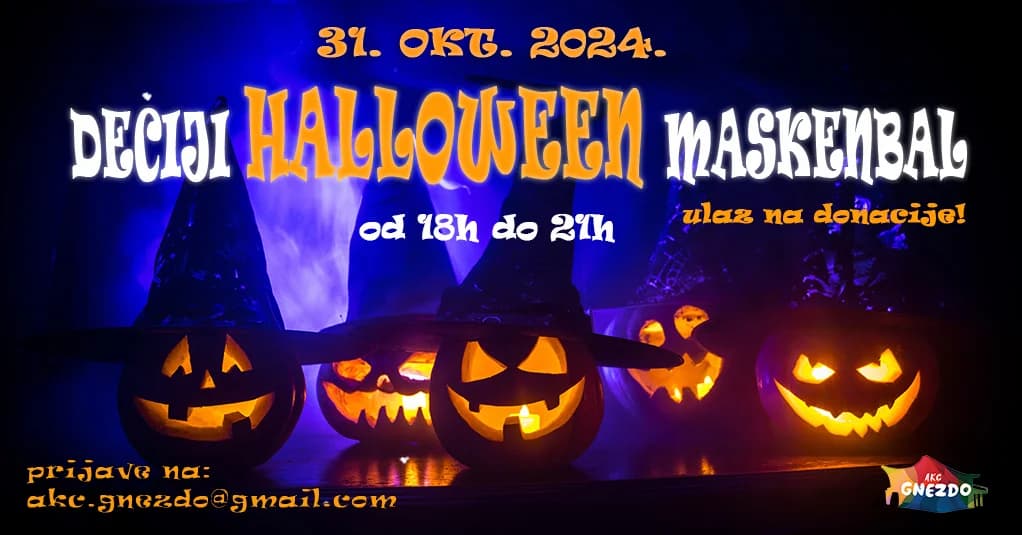 Dečiji halloween maskenbal