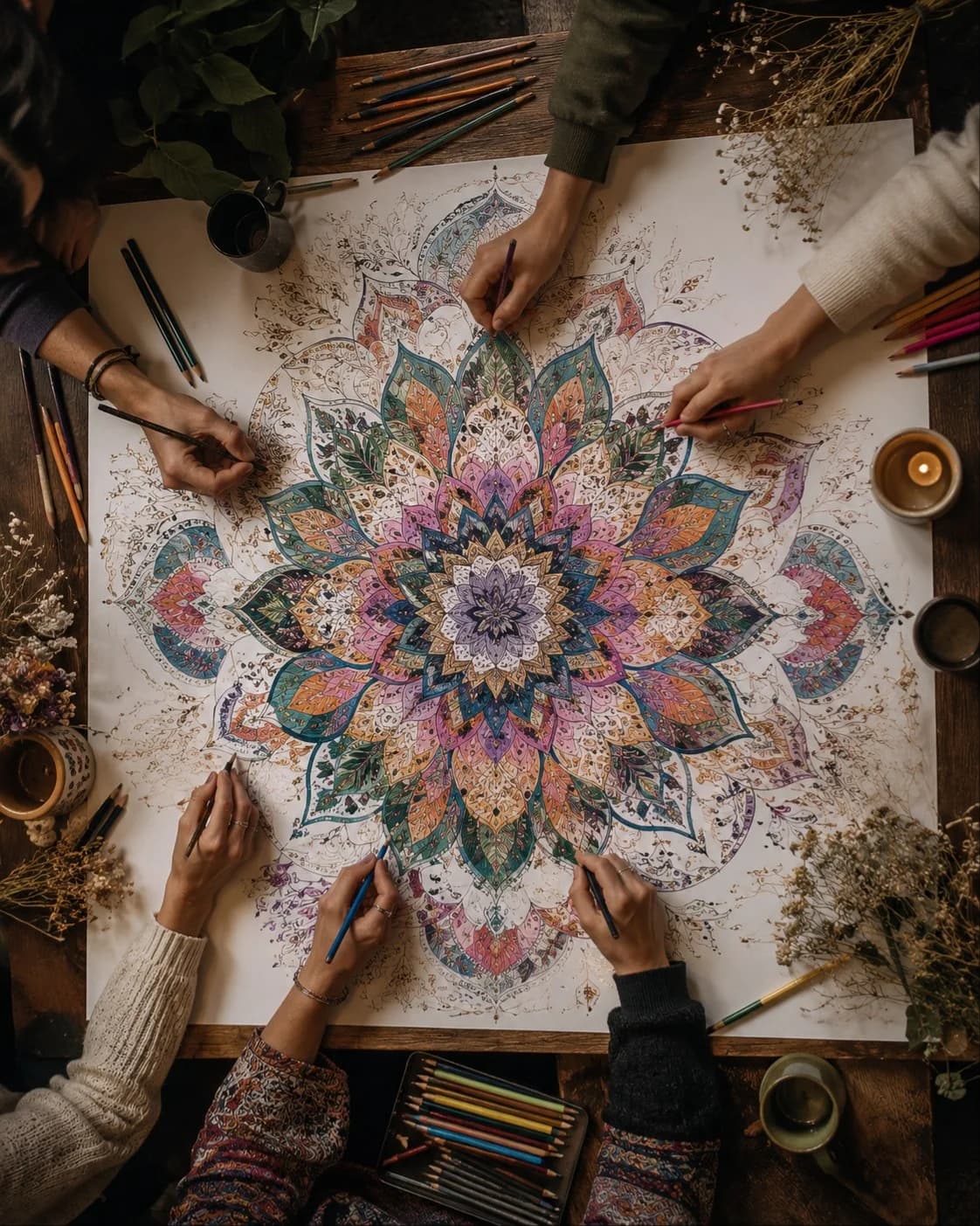 Mandala Drawing Workshop with the Čvor Cultural Center