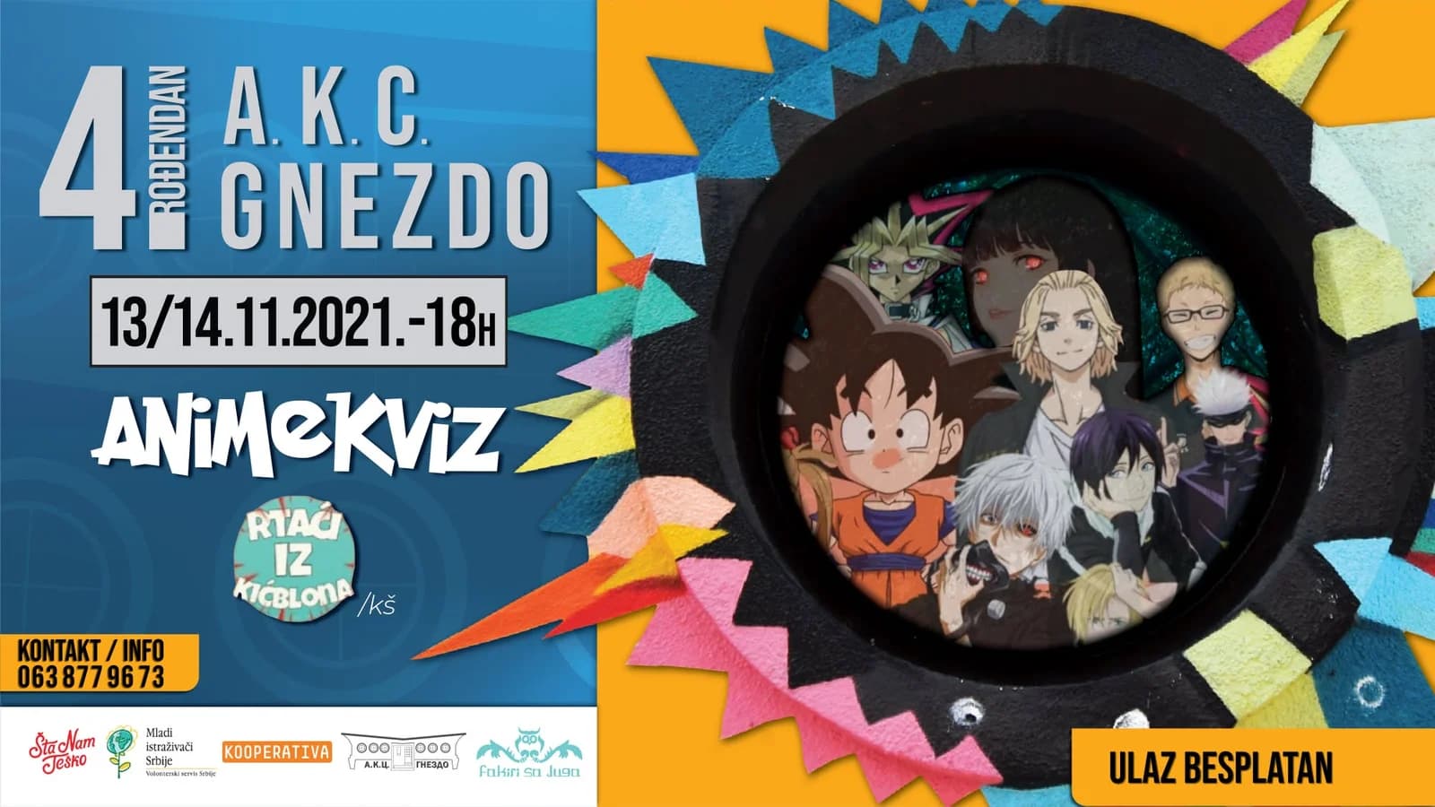 ANIMEKVIZ / 4. ROĐENDAN GNEZDA