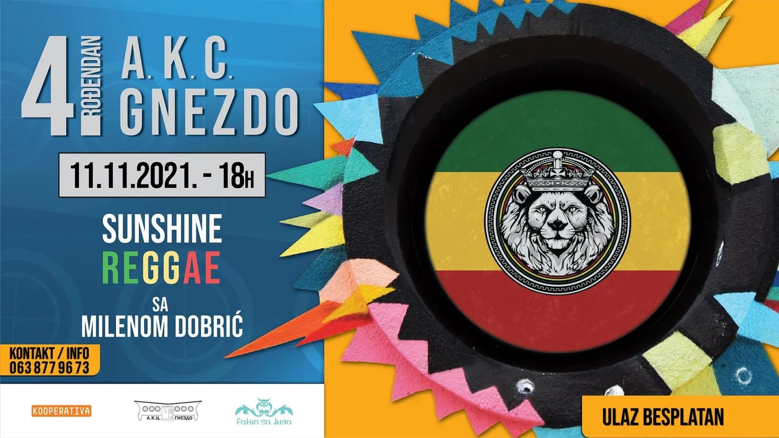 SUNSHINE REGGAE WITH MILENA DOBRIĆ / GNEZDO’S 4TH BIRTHDAY